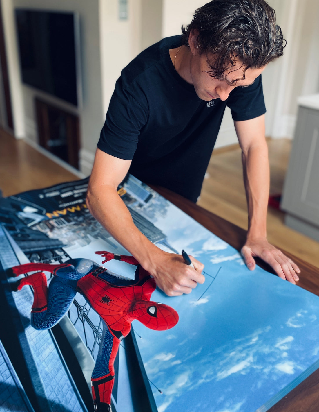 Spider-Man: Homecoming Poster signed by Tom Holland with Certificate of Authentication