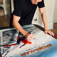 Spider-Man: Far From Home Poster signed by Tom Holland with Certificate of Authentication