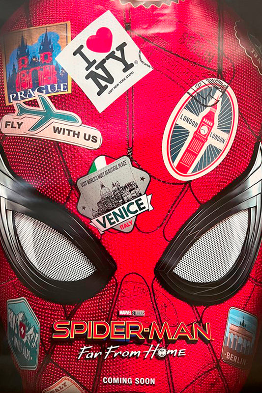 Spider-Man: Far From Home (Stickers) Poster signed by Tom Holland with Certificate of Authentication